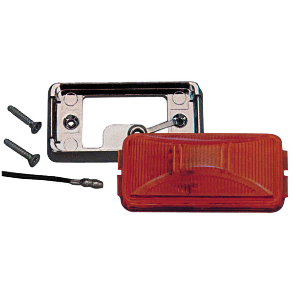 Peterson Peterson E150KR The 150 Series Clearance/Side Marker Light - Red, Chrome Base E150KR